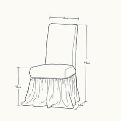 Load image into Gallery viewer, Ruffle Slipcover Chair