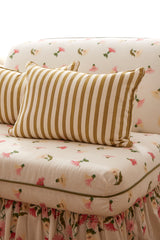 Load image into Gallery viewer, Lumbar Cushions - Petite Stripe, Pistachio