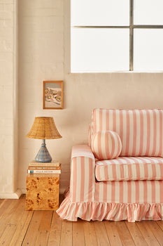 Load image into Gallery viewer, Blossom Striped Ball Cushion (20% off)