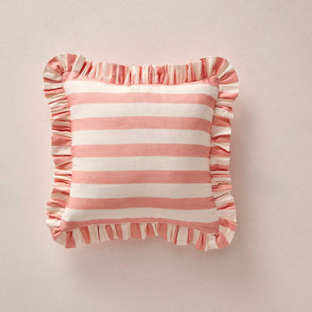 Load image into Gallery viewer, Land. Signature Stripe Ruffle Cushions