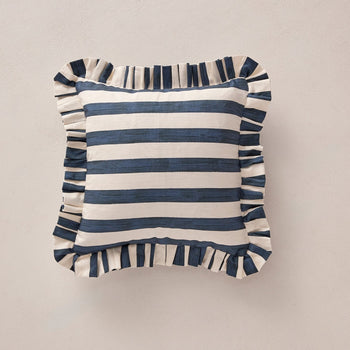Load image into Gallery viewer, Land. Signature Stripe Ruffle Cushions