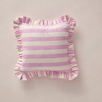 Load image into Gallery viewer, Land. Signature Stripe Ruffle Cushions