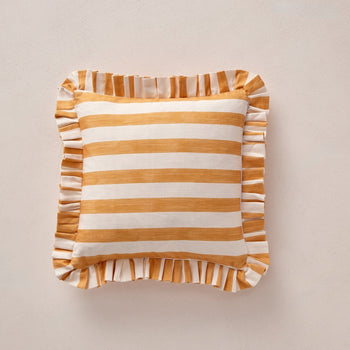 Load image into Gallery viewer, Land. Signature Stripe Ruffle Cushions