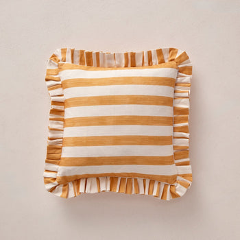 Load image into Gallery viewer, Signature Stripe Ruffle Cushions (20% off)