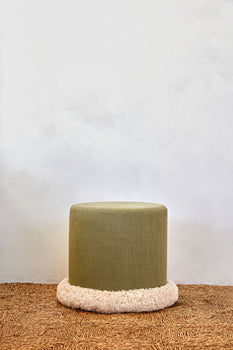 Load image into Gallery viewer, Tobin Ottoman with Super Fringe