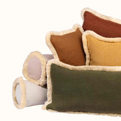 Load image into Gallery viewer, Land. Home Cushion with Fringe Collection