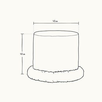 Load image into Gallery viewer, Tobin Ottoman with Super Fringe