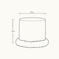 Load image into Gallery viewer, Tobin Ottoman with Super Fringe