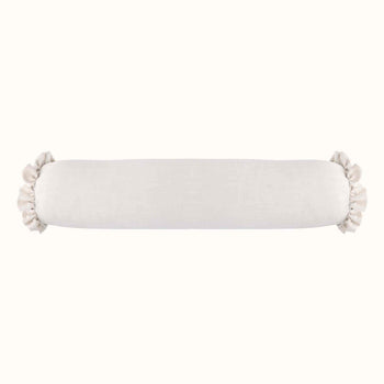 Load image into Gallery viewer, Large Bolster Cushion with Ruffles