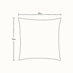 Load image into Gallery viewer, 55cm x 55cm Square Cushion with Fringe