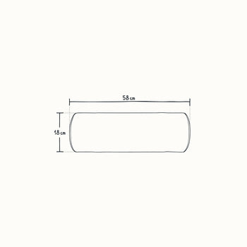 Load image into Gallery viewer, Small Bolster Cushion with Piping