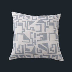 Load image into Gallery viewer, 55cm x 55cm Cushion in Maze by Emma Dillon Hill, Duck Egg