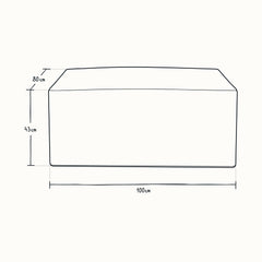 Load image into Gallery viewer, Bechtel Rectangle Ottoman