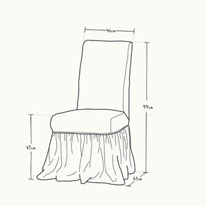 Ruffle Slipcover Chair