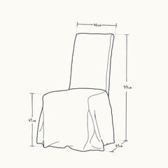 Load image into Gallery viewer, Box Pleat Slipcover Chair
