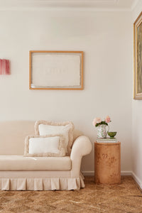 Set of Ivory Linen + Super Fringe Cushions (40% off)