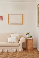 Load image into Gallery viewer, Set of Ivory Linen + Super Fringe Cushions (40% off)
