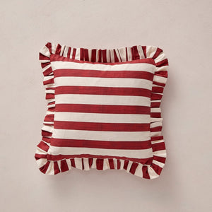 Land. Signature Stripe Ruffle Cushions