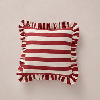 Load image into Gallery viewer, Land. Signature Stripe Ruffle Cushions
