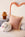 Pink Linen Cushion With Brush Fringe (10% off)