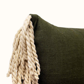 Load image into Gallery viewer, 35cm x 55cm Lumbar Cushion with Bullion Close Up Detail
