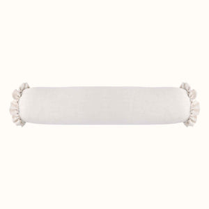 Large Bolster Cushion with Ruffles