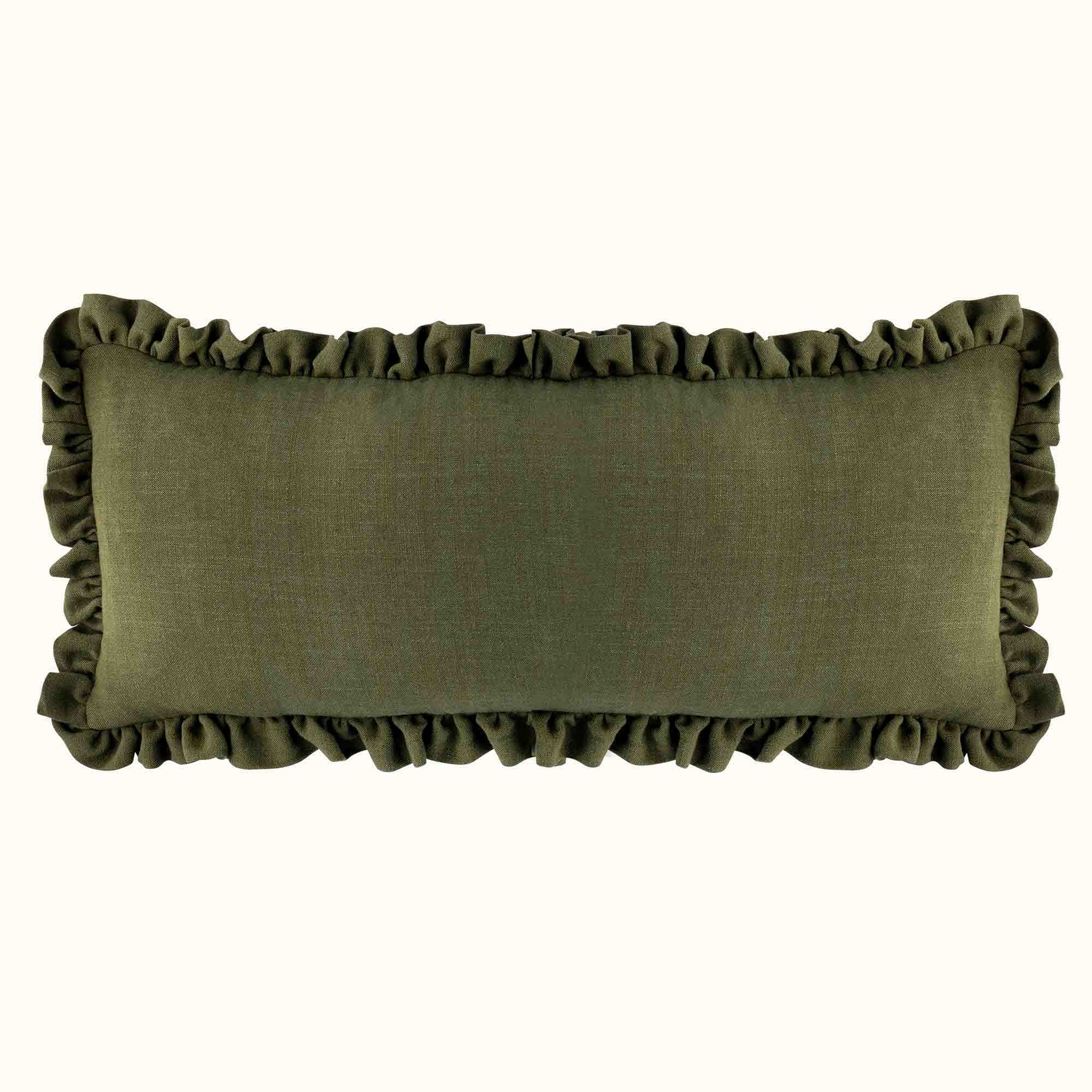 40cm x 80cm Rectangle Cushion with Ruffles