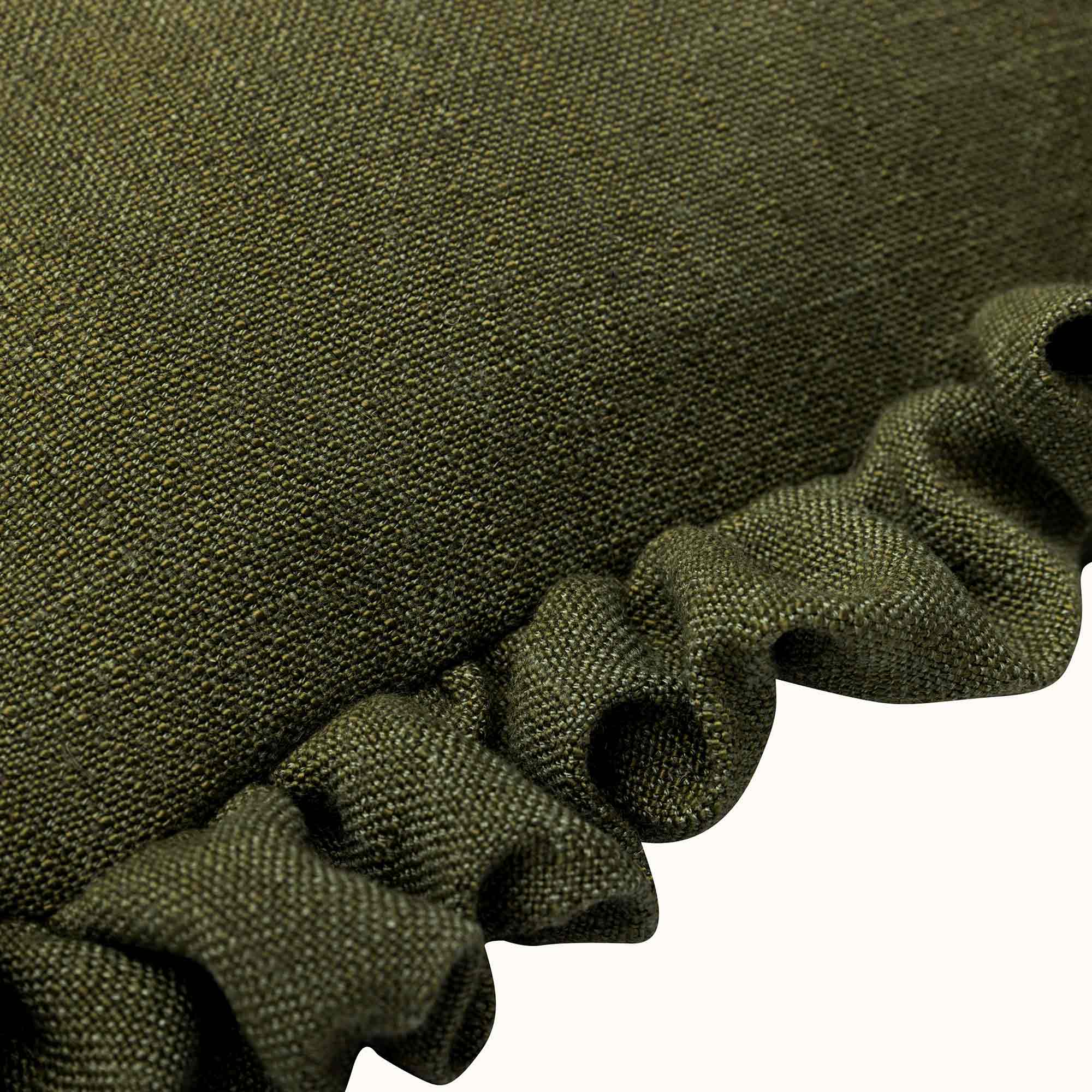 45cm x 45cm Square Cushion with Ruffles Close Up Detail