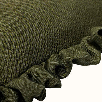 Load image into Gallery viewer, 45cm x 45cm Square Cushion with Ruffles Close Up Detail
