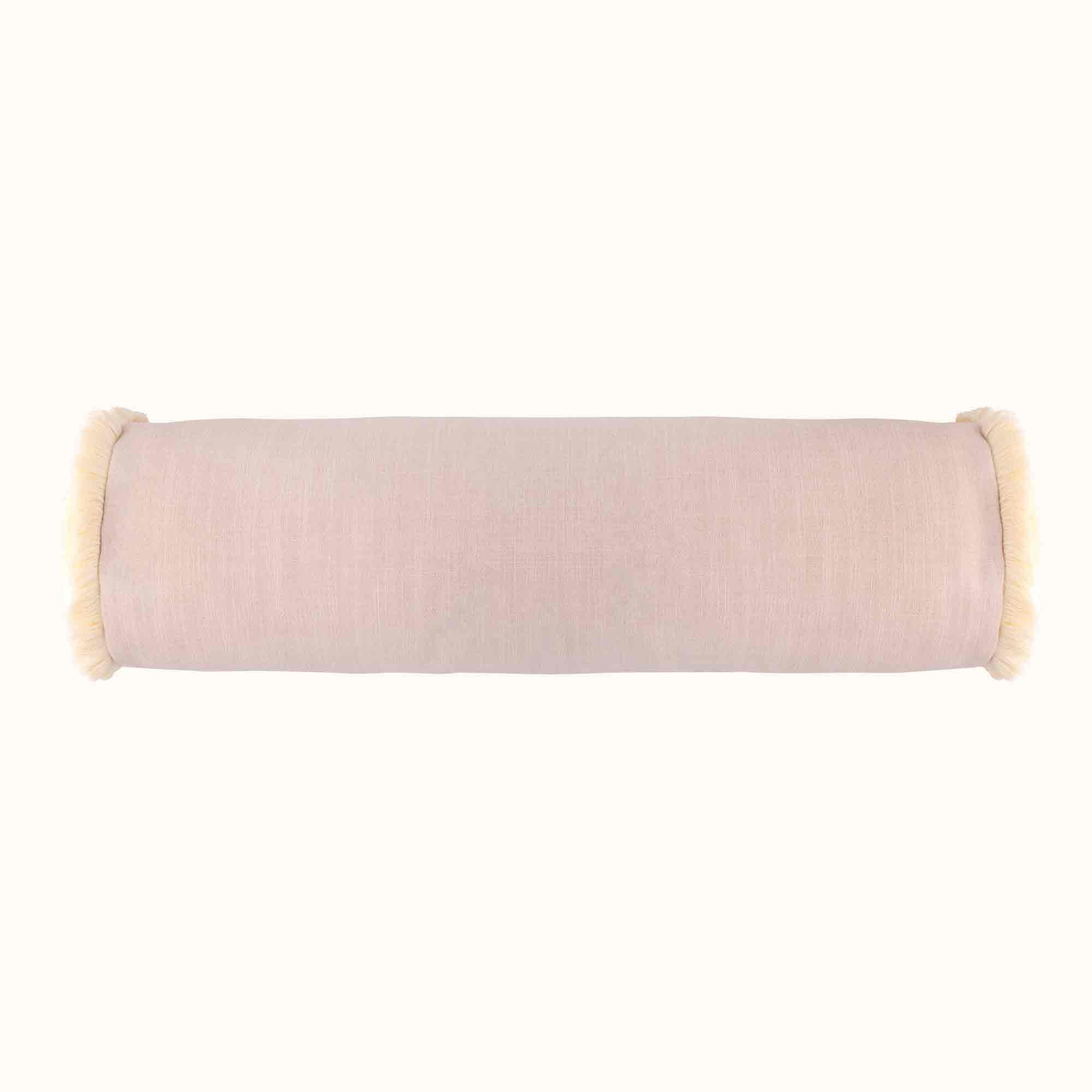 Small Bolster Cushion with Fringe