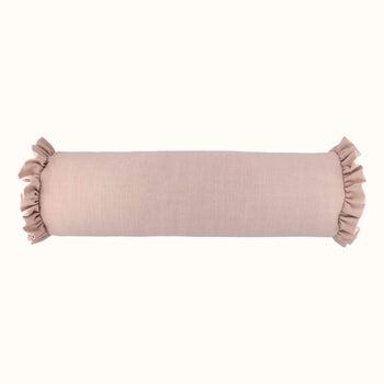 Load image into Gallery viewer, Small Bolster Cushion with Ruffles
