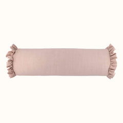 Load image into Gallery viewer, Small Bolster Cushion with Ruffles
