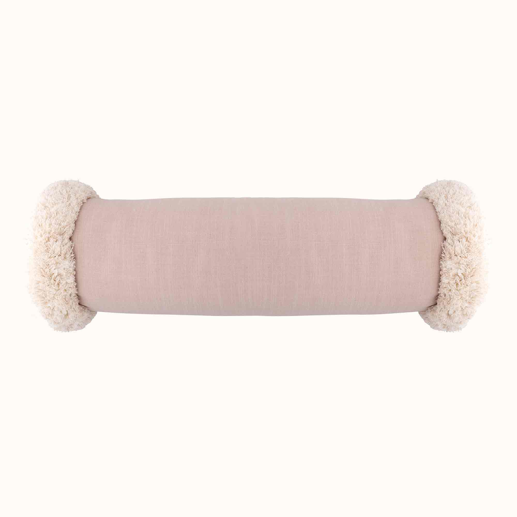 Small Bolster Cushion with Super Fringe