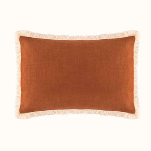 35cm x 55cm Lumbar Cushion with Fringe
