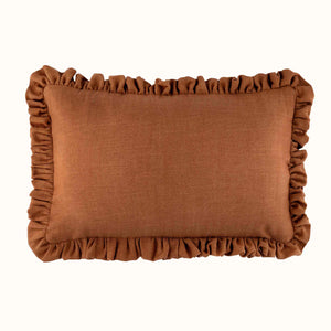 35cm x 55cm Lumbar Cushion with Ruffles