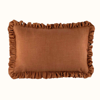 Load image into Gallery viewer, 35cm x 55cm Lumbar Cushion with Ruffles

