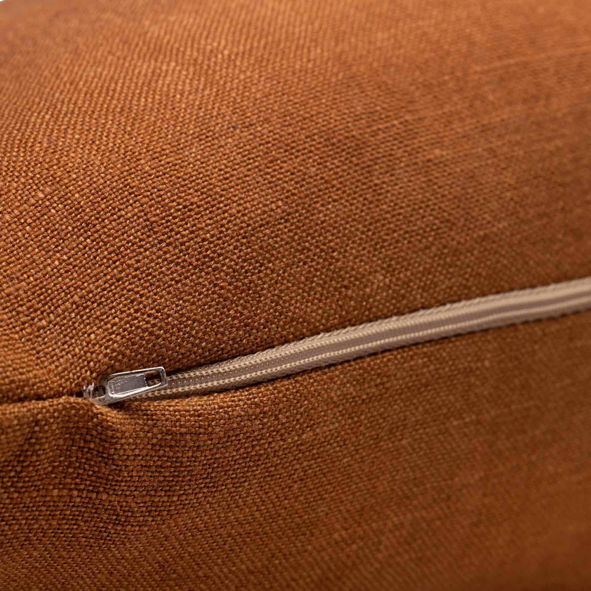 45cm x 45cm Square Cushion with Fringe Zipper Detail