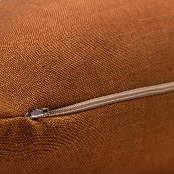 Load image into Gallery viewer, 45cm x 45cm Square Plain Cushion Zipper Detail
